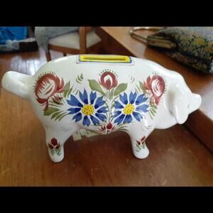 Henriot Quimper in Quimper, France- Piggy Bank